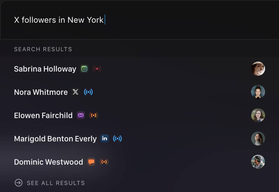 Search modal