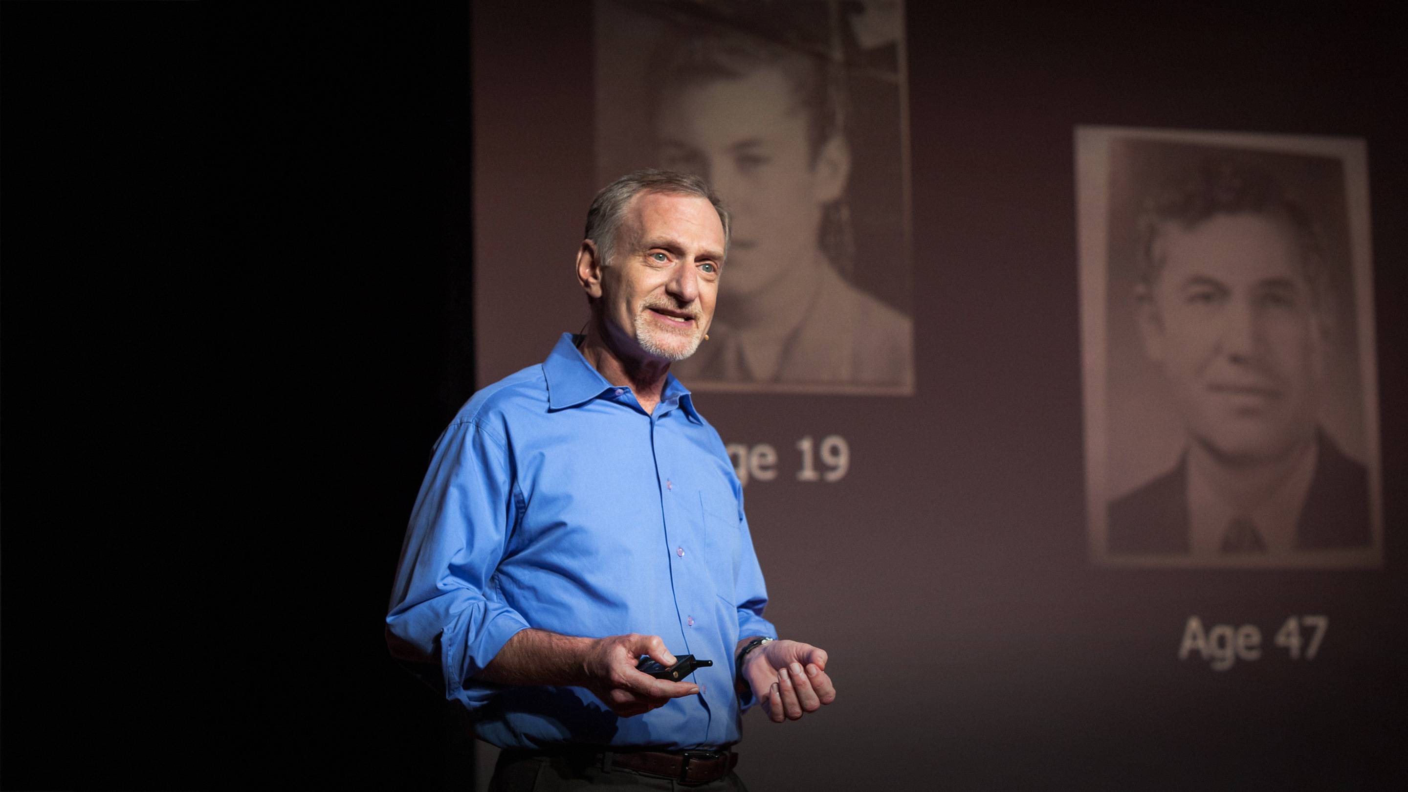 Robert Waldinger at his 2015 TED Talk 'What makes a good life? Lessons from the longest study on happiness.' [(Source: TED)](https://www.ted.com/talks/robert_waldinger_what_makes_a_good_life_lessons_from_the_longest_study_on_happiness)
