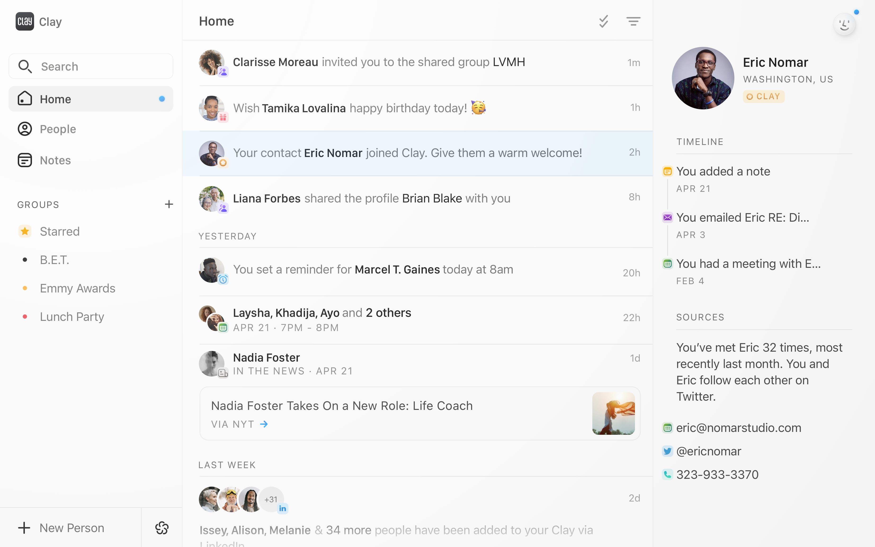 Mesh app interface